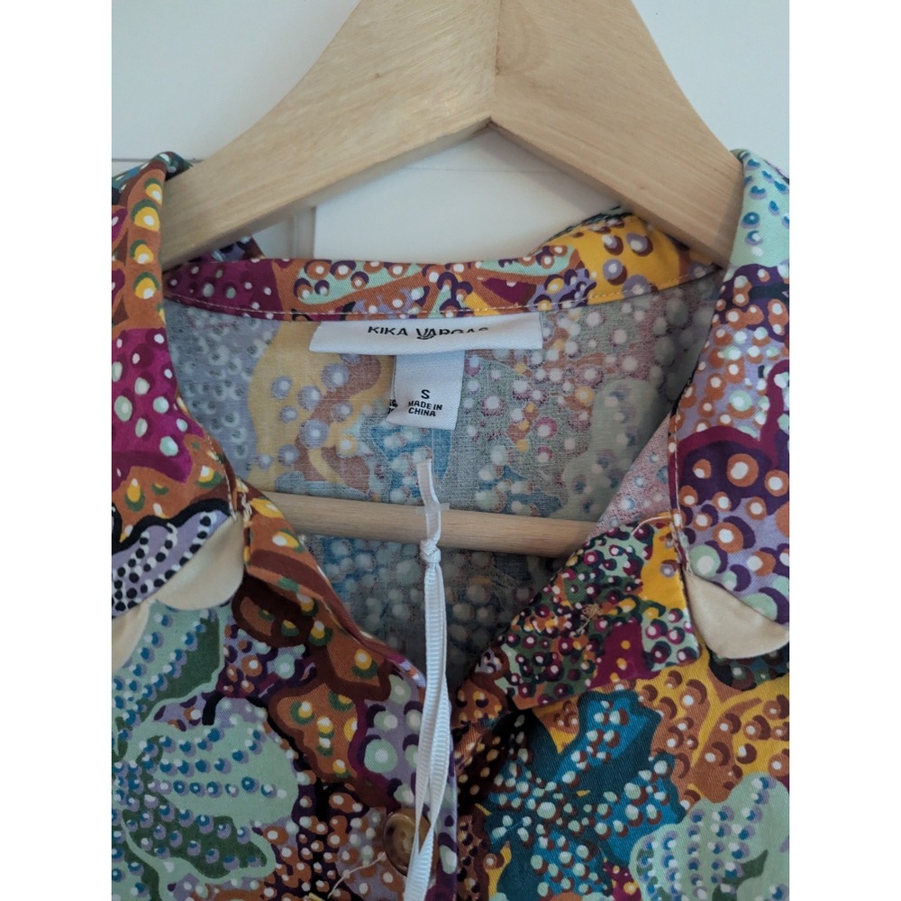 NEW!! Kika Vargas x Target Anemone Floral Mini Dress Womens Size S Oversized - Picture 5 of 11